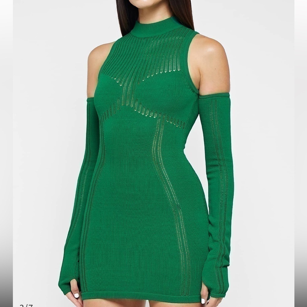 Green long sleep dress Maniere de Voir size Xs - Picture 5 of 9